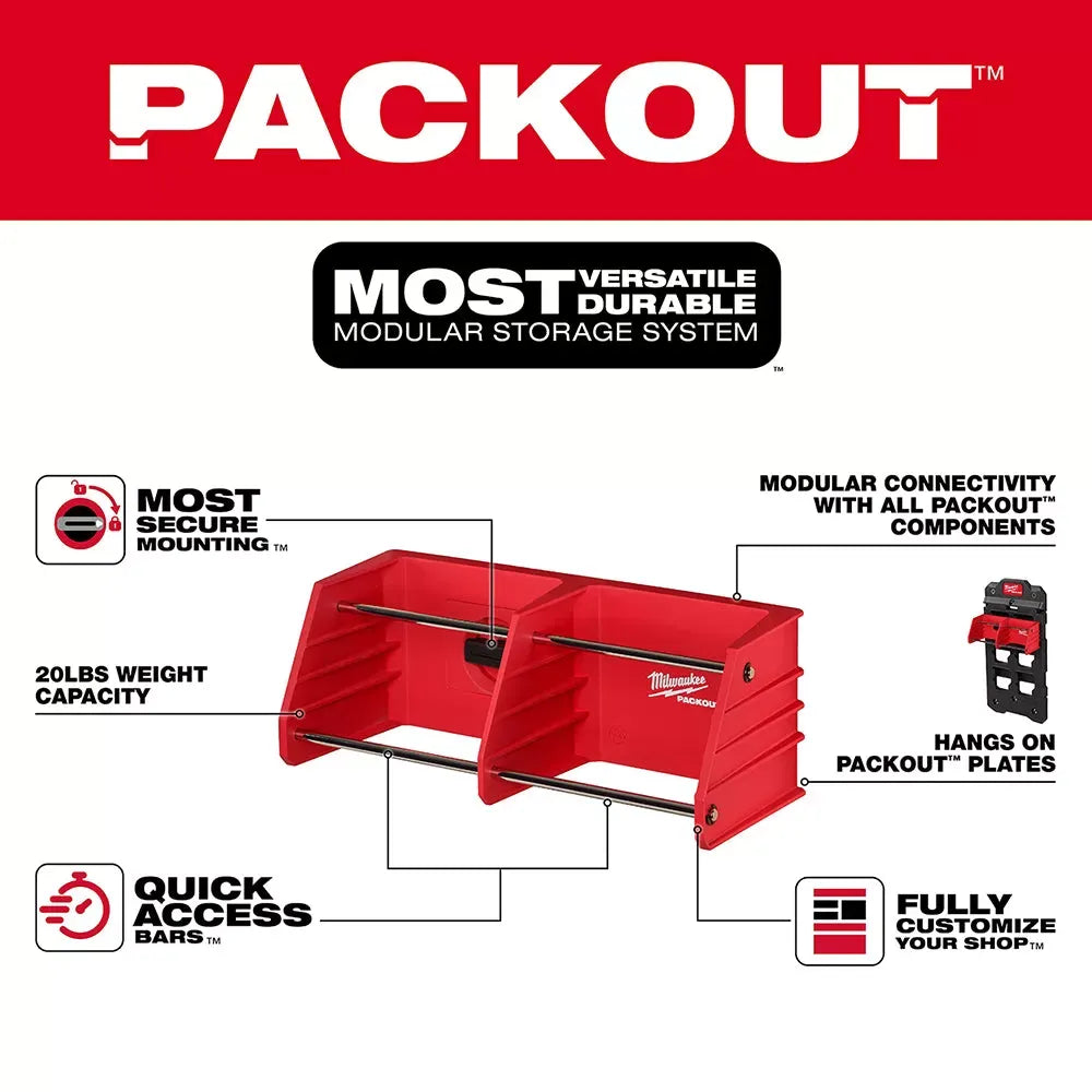 Milwaukee 48-22-8340 PACKOUT Reinforced Tool Rack