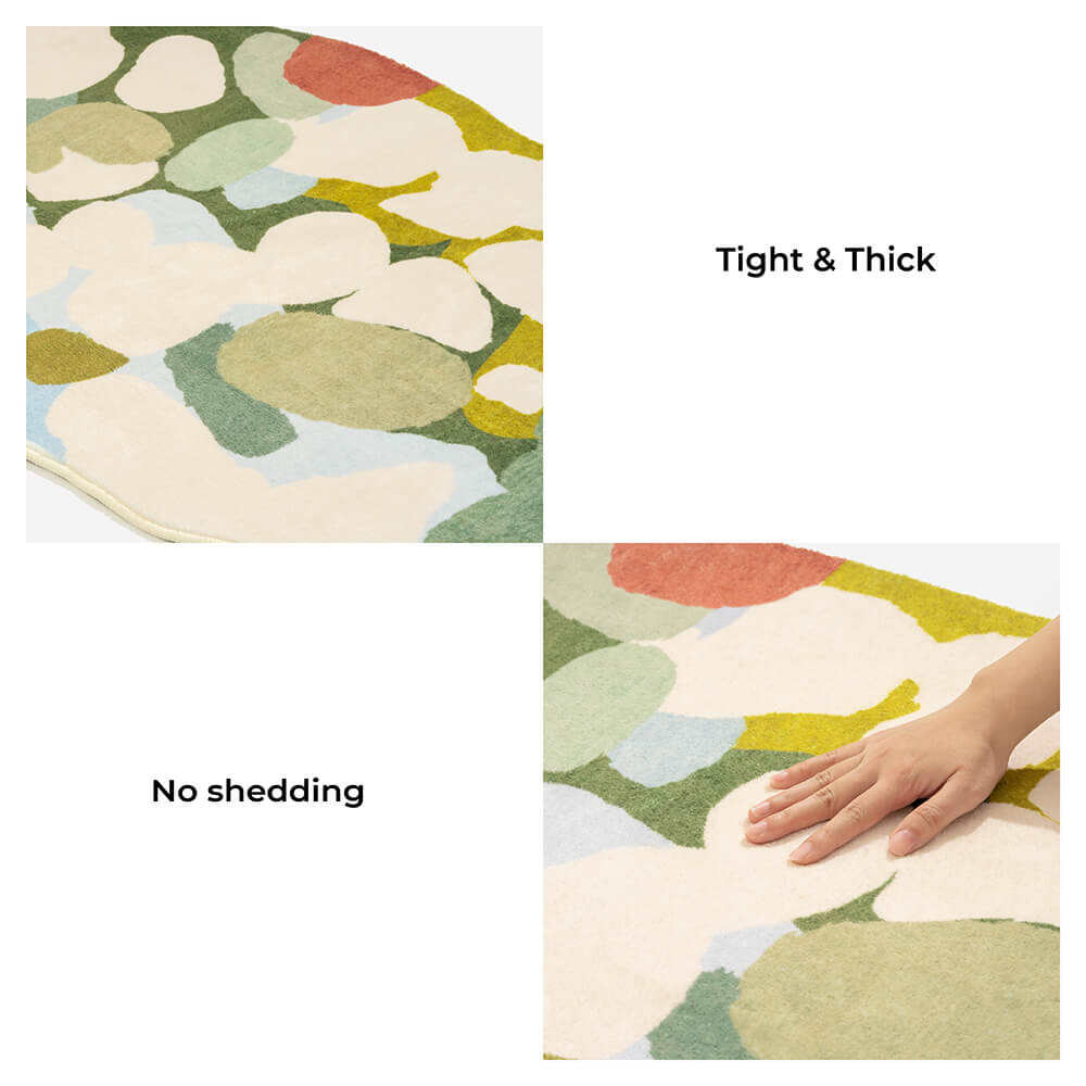 Greenery Forest Heterotype Plush Carpet Pet Mat Pet Rug