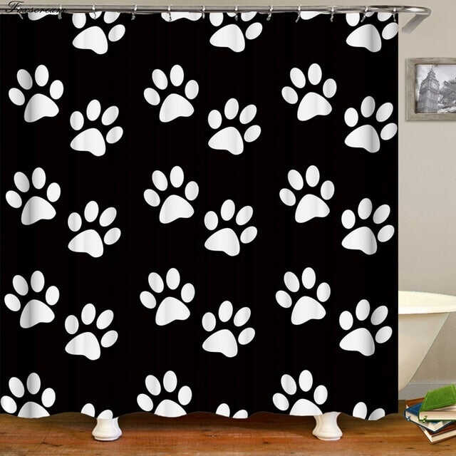 3d shower curtains black bathroom shower curtain fabric funny curtain waterproof bath curtain cortinas de bano