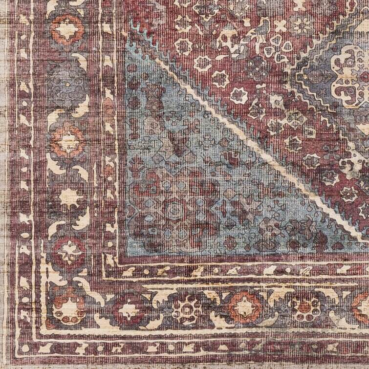 Mya Performance Red/Brown Rug