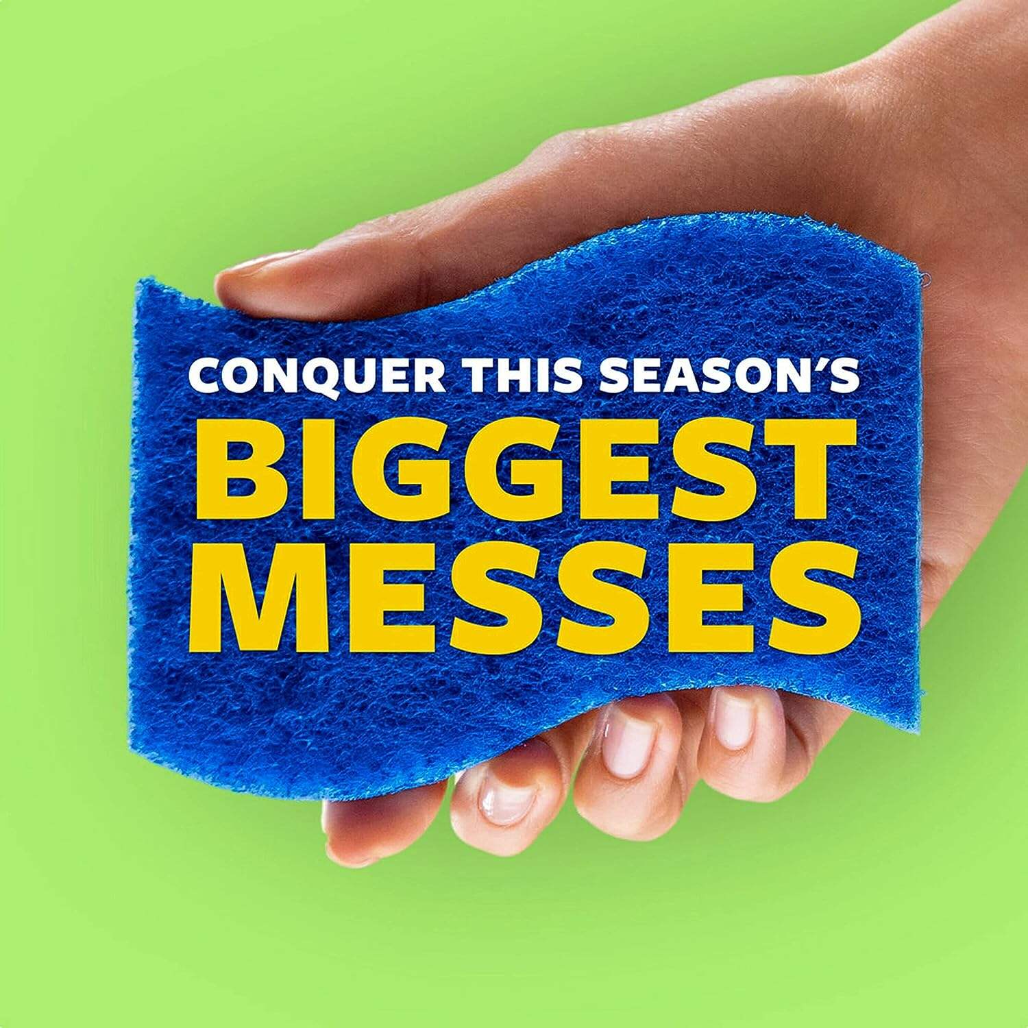 Scotch-Brite Zero Scratch Non-Scratch Scrub Sponges, Sponges for Cleaning Kitchen, Bathroom, and Household, Non-Scratch Sponges Safe for Non-Stick Cookware, 6 Scrubbing Sponges