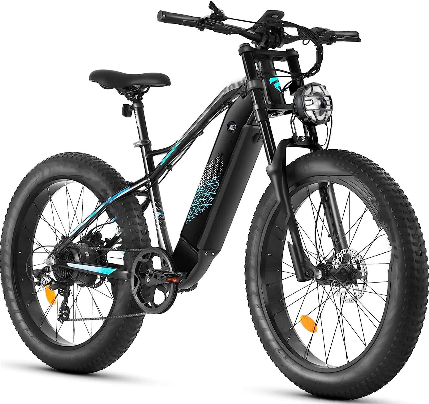 Electric Bike,750W Electric Bike for Adults BAFANG Motor 48V 15Ah Samsung Cell Battery Ebike, Fat Tire Electric Bicycles, 28MPH 35-80Miles Electric Mountain Bike, Shimano 7-Speed UL Certified
