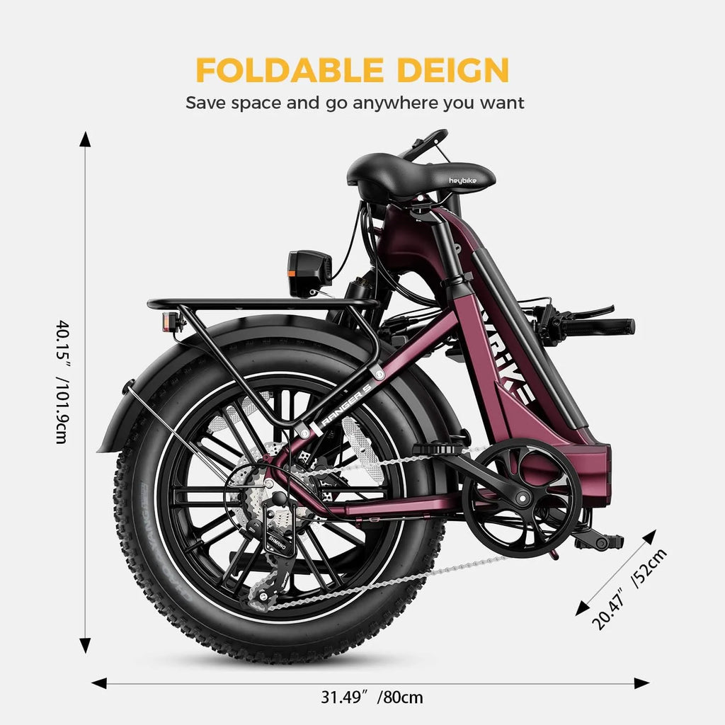 ✨Ranger S Electric Bike for Adults, Foldable 1400W Peak Motor Ebike, 20