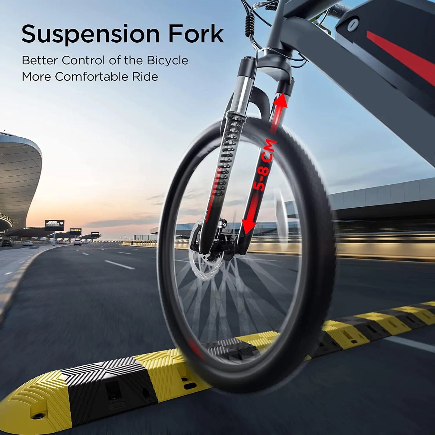 Electric Bike, 350W Powerful Motor with 13AH Removable Battery, Shimano 21 Speed, Up to 46 Miles Per Charge, 26 Inches Wheels, Mountain Electric Bicycle for Adults Black