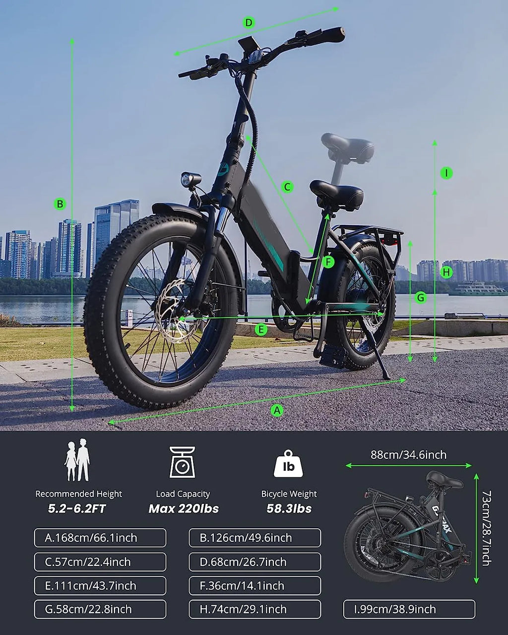 Electric Bike for Adults, 20