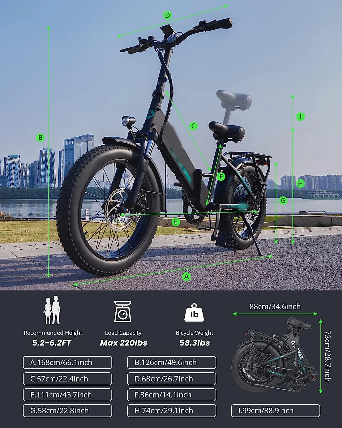 Electric Bike for Adults, 20