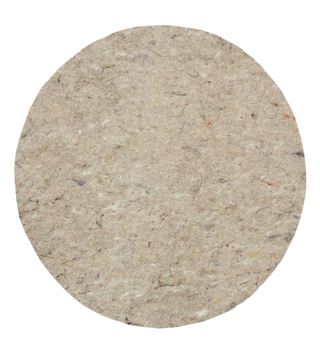 Dual Surface 1/4 Inch Rug Pad Gray 9'6" Round