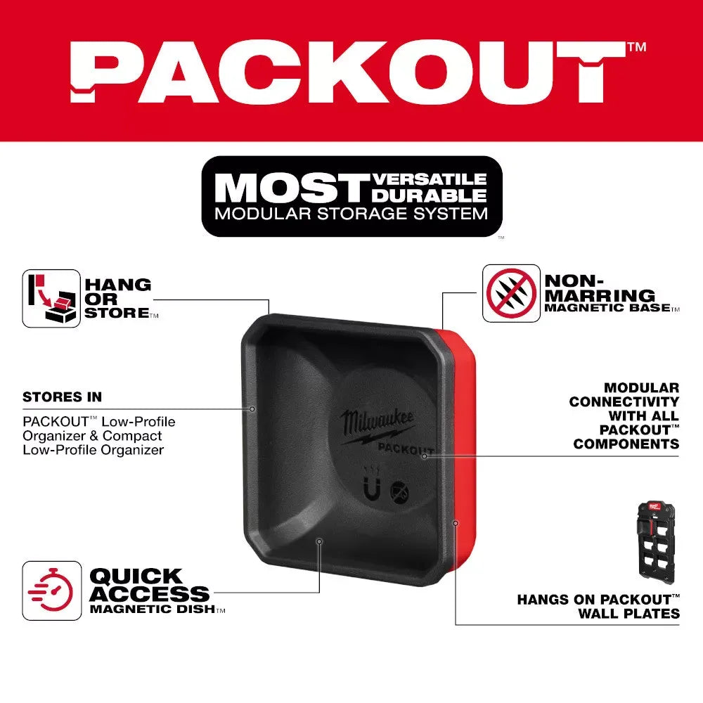 Milwaukee 48-22-8070 PACKOUT Magnetic Wall Mounted Bin