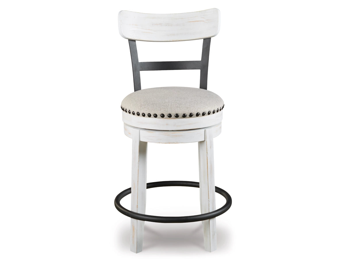 Valebeck Counter Height Upholstered Swivel
