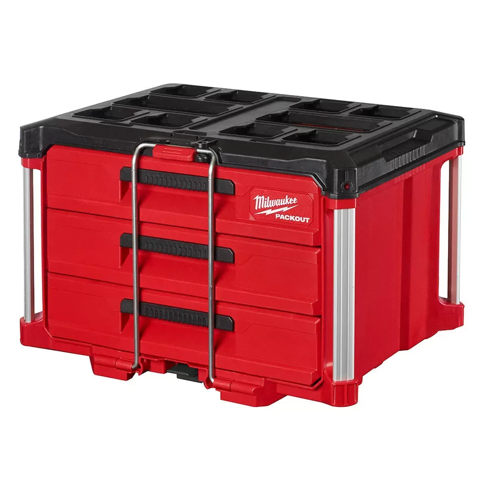 Milwaukee Pre-Sale 48-22-8443 PACKOUT 3 Drawer Durable Tool Box w/ 50lbs Capacity