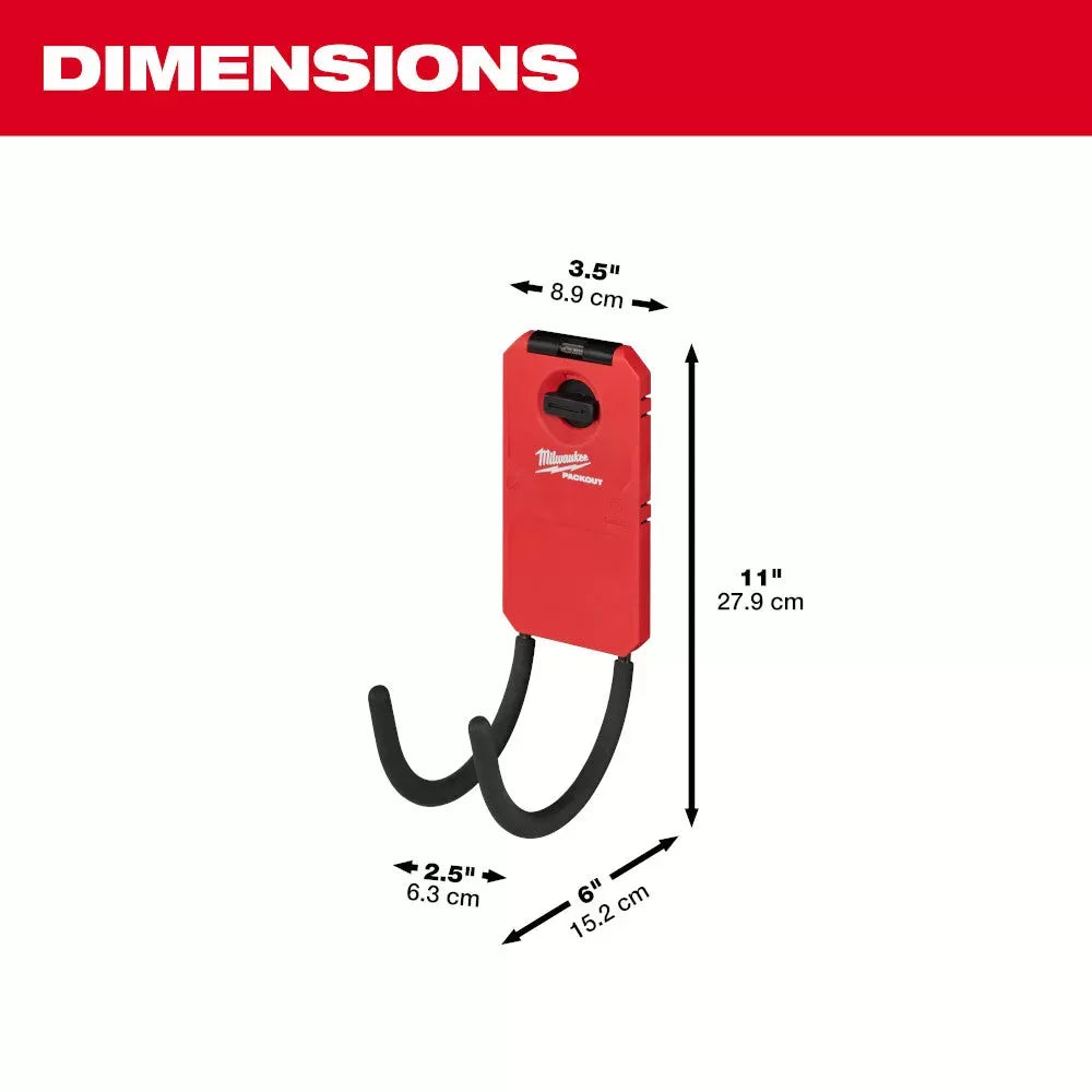 Milwaukee 48-22-8331 PACKOUT 6" Reinforced Curved Utility Hook