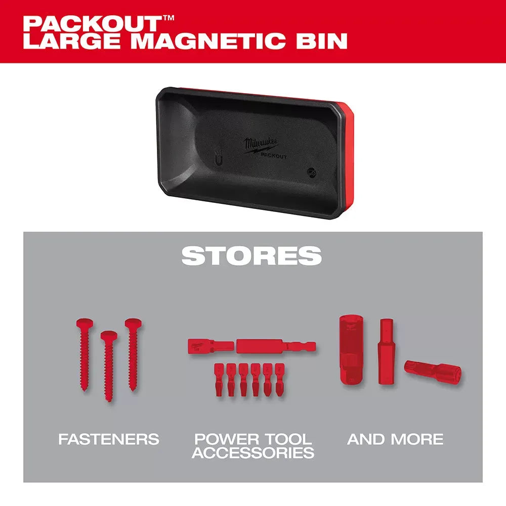 Milwaukee 48-22-8071 PACKOUT Large Magnetic Wall Mounted Bin