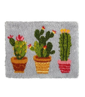 Orchidea 29" Cactus Rug Latch Hook Kit 4076