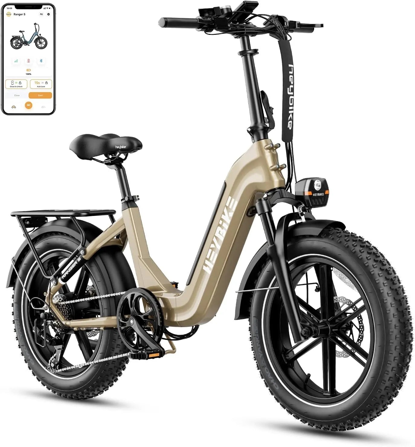 ✨Ranger S Electric Bike for Adults, Foldable 1400W Peak Motor Ebike, 20