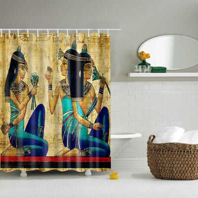 High Quality Waterproof Women Shadow Shower Curtain with Hooks Sexy Girl Portrait Bathroom Curtains Curtains for Bathroom Shower