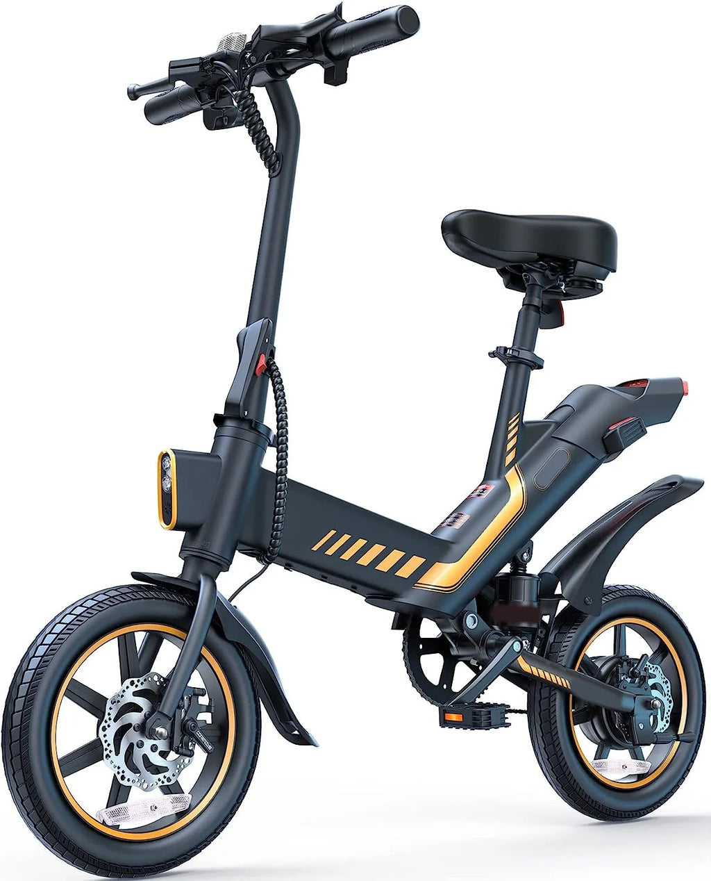 Electric Bike, Electric Bicycle with 18.5mph Electric Bikes for Adults Teens E Bike with Pedals, 14