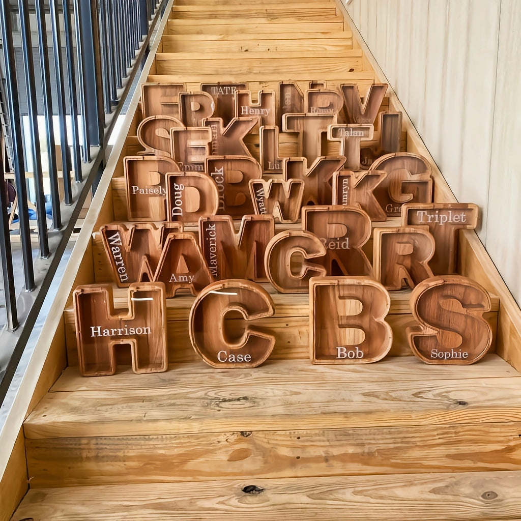 🎄Christmas fire sale💞Personalized Boy/Girl Piggy Bank - Wood Gift For Kids🎁