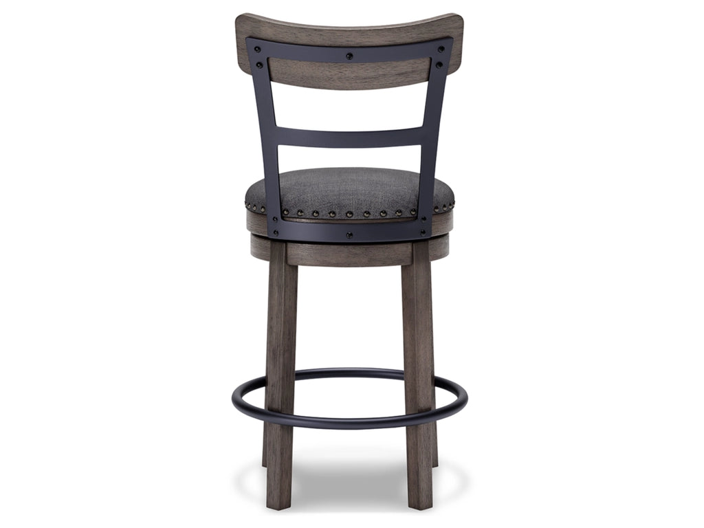 Valebeck Counter Height Upholstered Swivel