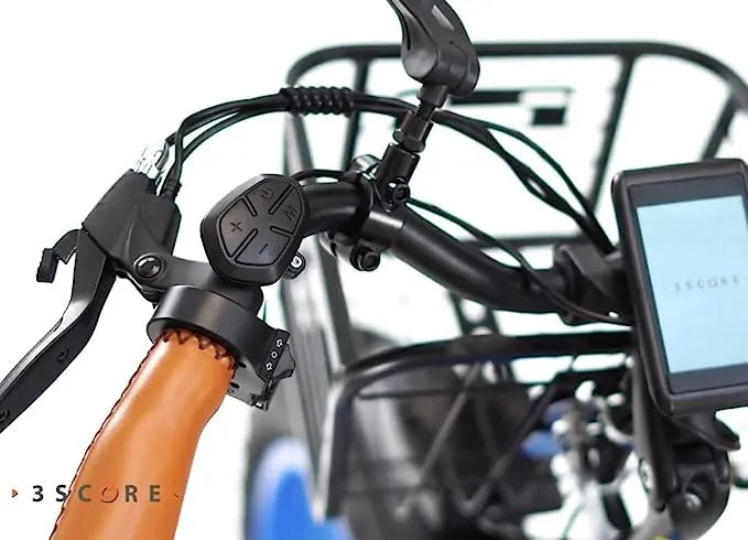 ✨Electric Fat Trike 750W Motor and 48V Lithium Rechargeable Battery – Etrike 24 Inch Fat Tire – Foldable Electric Cruiser Tricycle