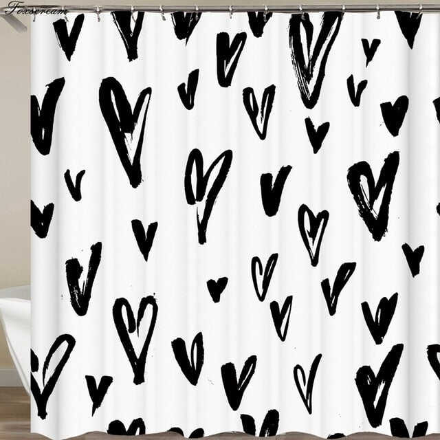 3d shower curtains black bathroom shower curtain fabric funny curtain waterproof bath curtain cortinas de bano