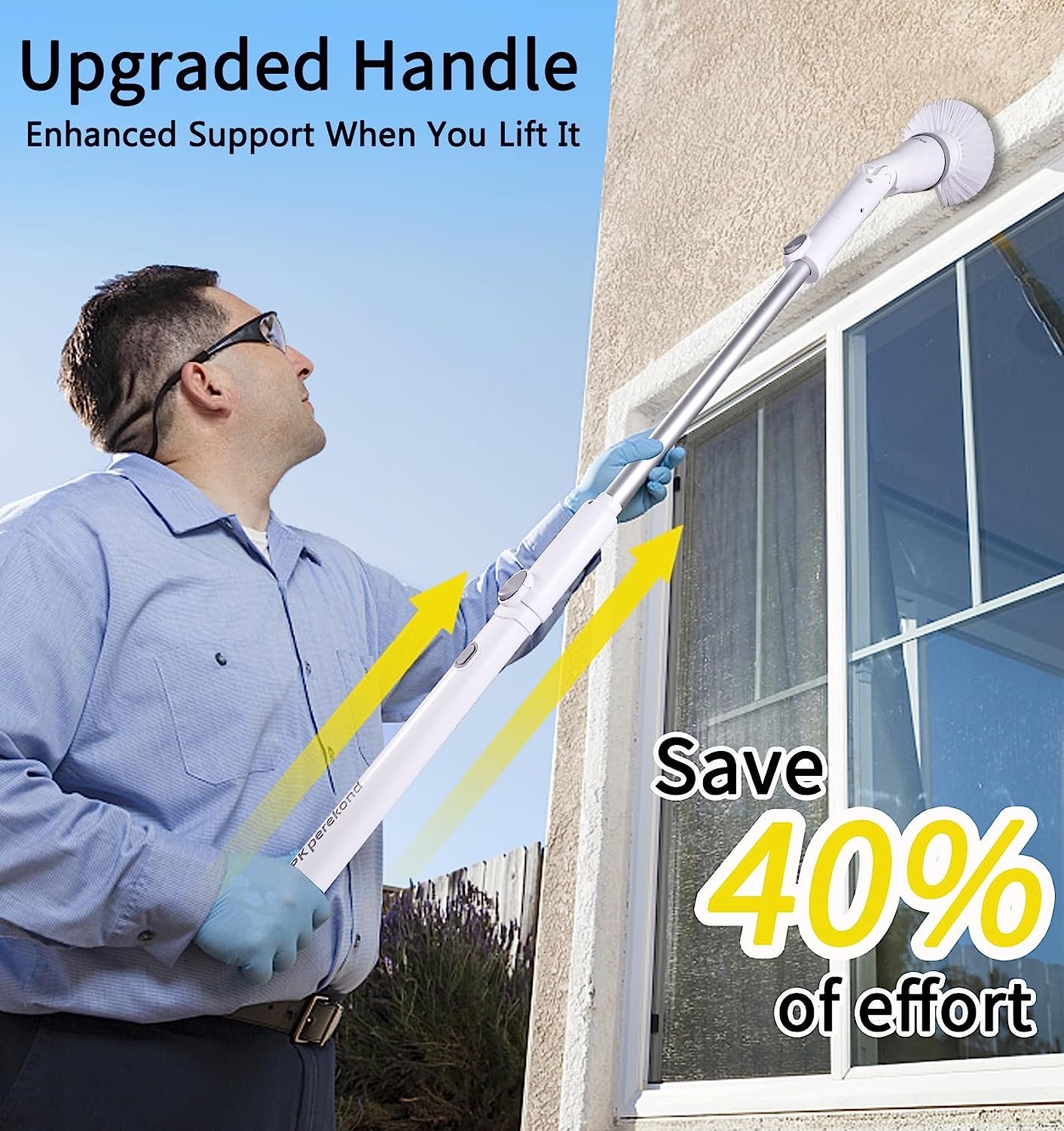 Electric Spin Scrubber, Cordless Shower Cleaning Brush, Power Scrubber Electric Cleaning Brush for Bathroom, Toilet Bowl, Tile Floors and Tub, Cleaning Tool Kits Handheld Household Cleaner Supplier