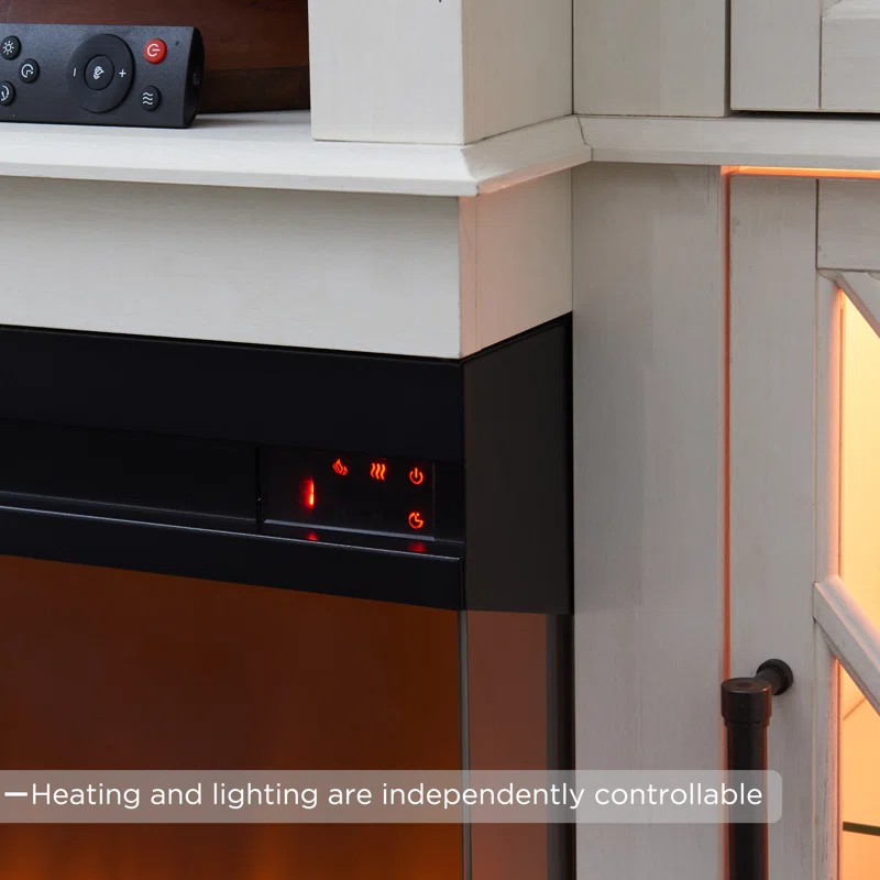 Gaobo Farmhouse Fireplace TV Stand