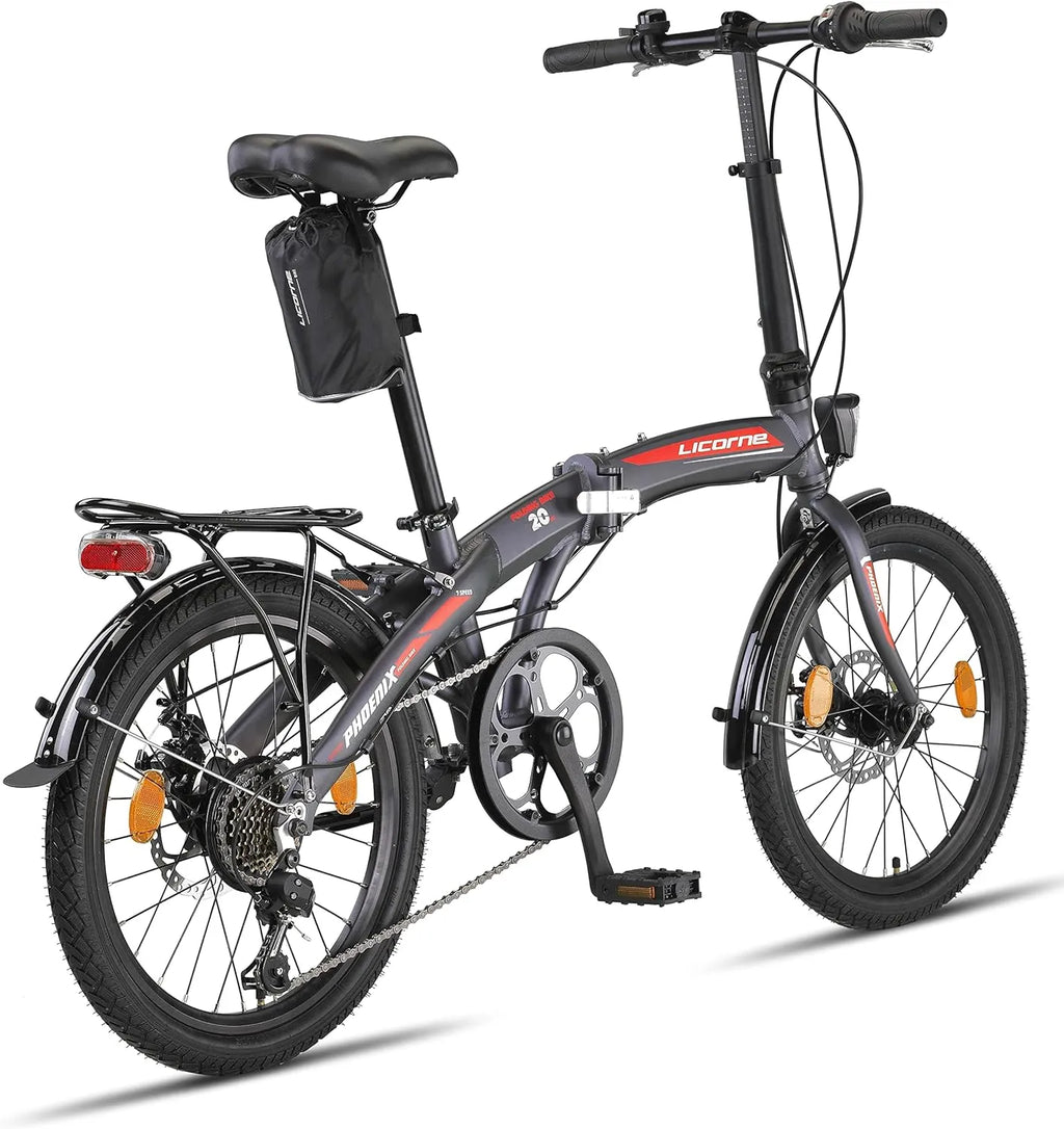✨Licorne Bike Phoenix 2D, 20 Inch Aluminium Folding Bike