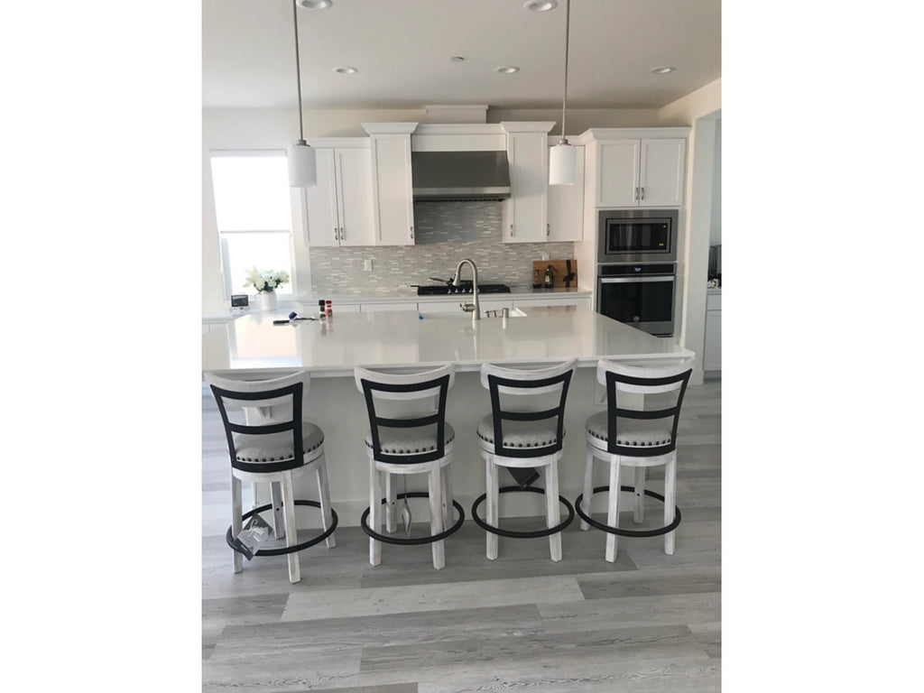 Valebeck Counter Height Upholstered Swivel