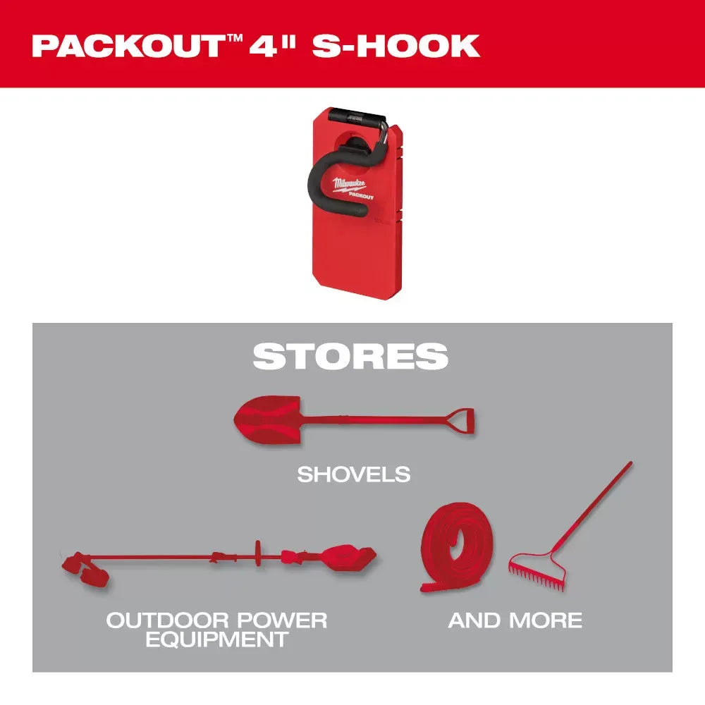 Milwaukee 48-22-8333 PACKOUT 4" Reinforced S Hook