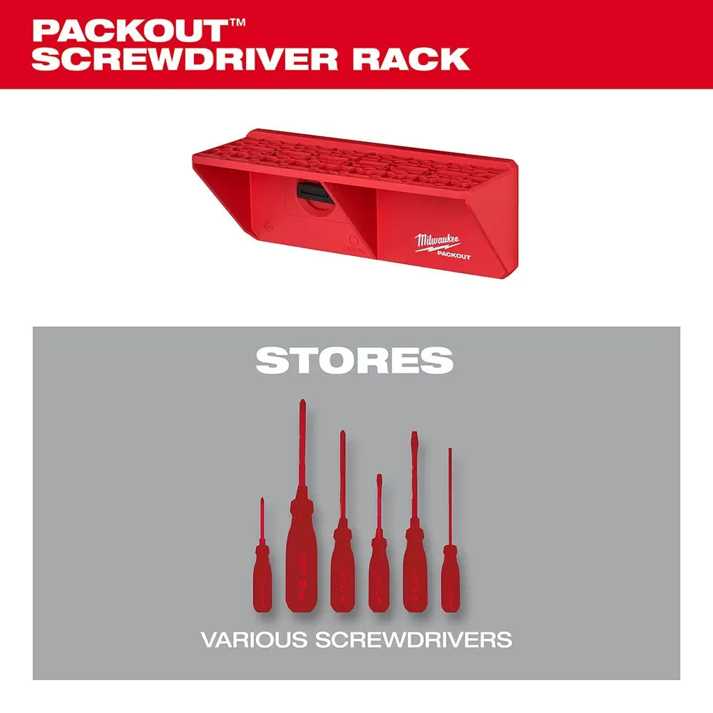 Milwaukee Pre-Sale 48-22-8341 PACKOUT Reinforced Screwdriver Rack