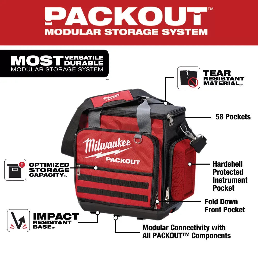 Milwaukee 48-22-8300 58-Pocket PACKOUT Modular Storage Tech Tool Bag