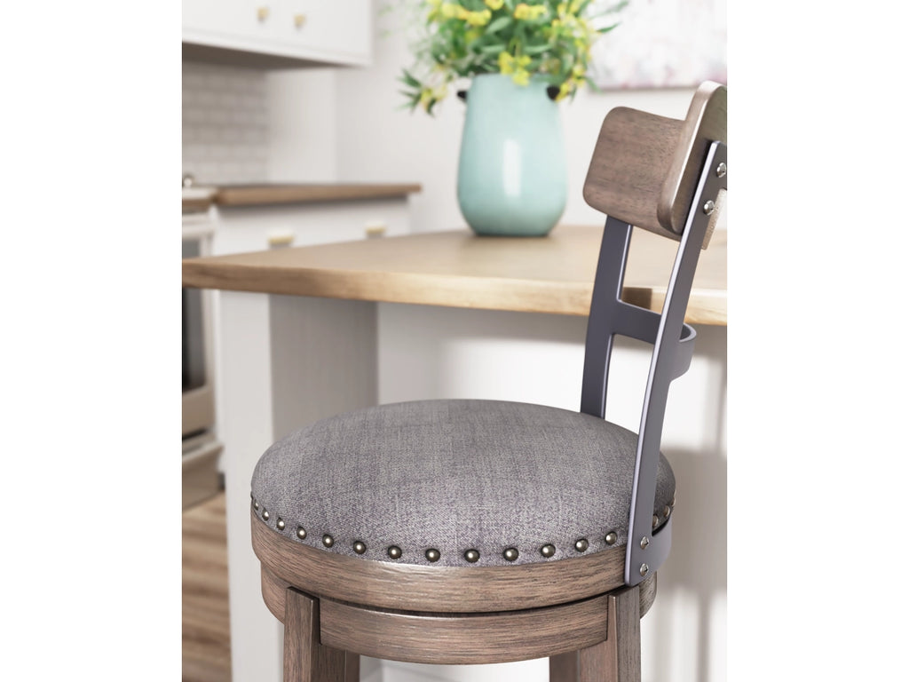 Valebeck Counter Height Upholstered Swivel