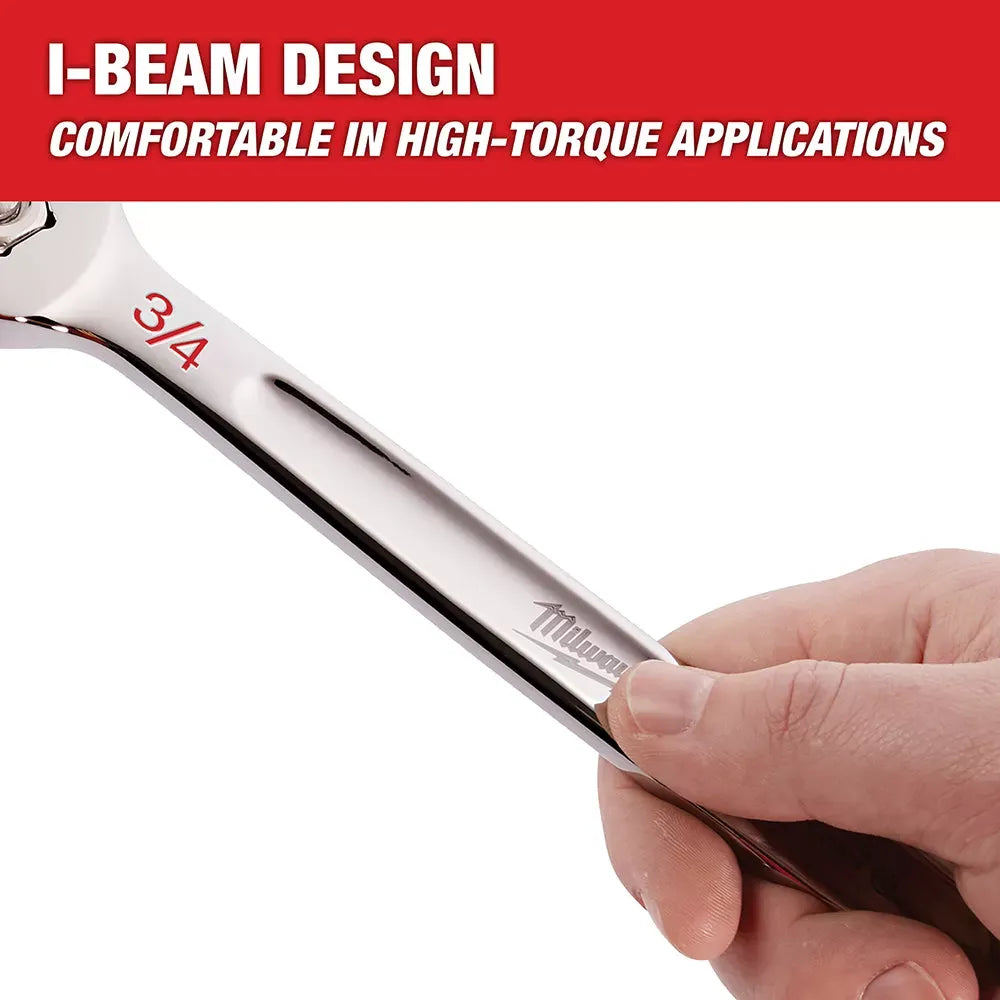 Milwaukee Pre-Sale 48-22-9415P Open-End Combination Wrench SAE / Metric Set - 30 PC