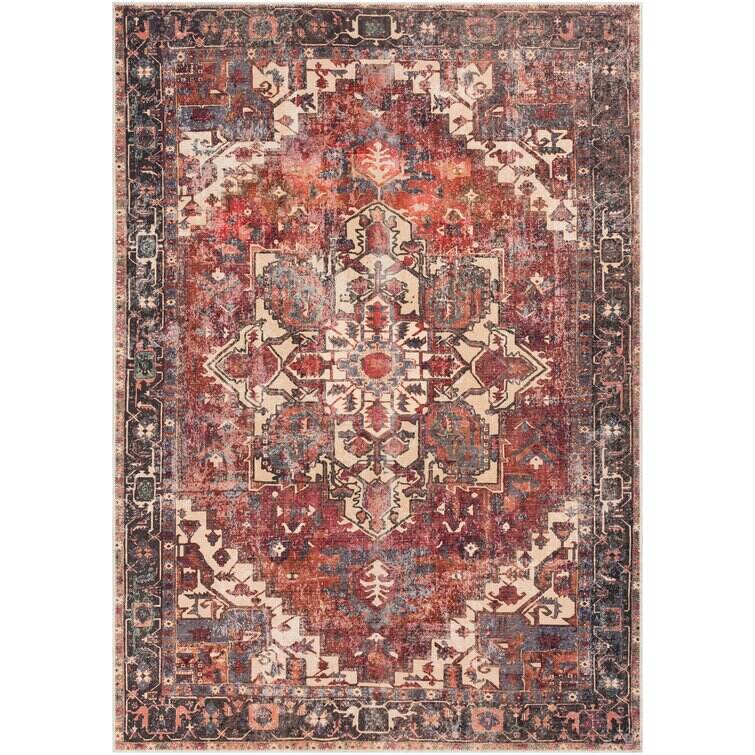 Mya Red/Brown/Black Rug