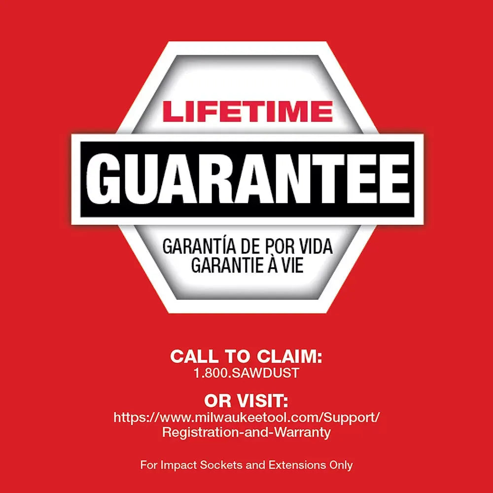 Milwaukee 49-66-6802 SHOCKWAVE 1/2” Impact Duty Socket SAE PACKOUT Set - 15 PC