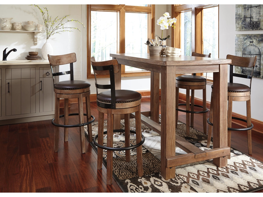 Valebeck Counter Height Upholstered Swivel