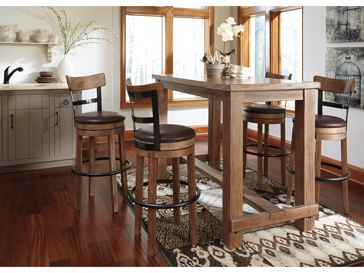 Valebeck Counter Height Upholstered Swivel