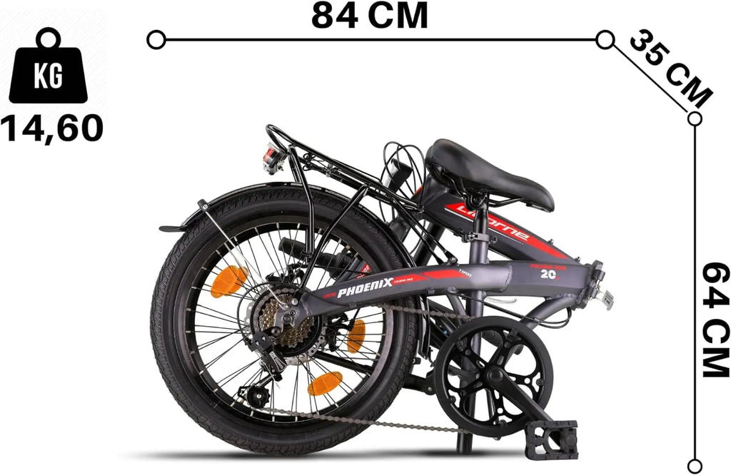 ✨Licorne Bike Phoenix 2D, 20 Inch Aluminium Folding Bike