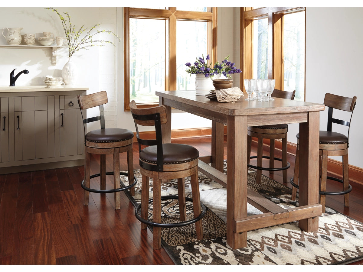 Valebeck Counter Height Upholstered Swivel