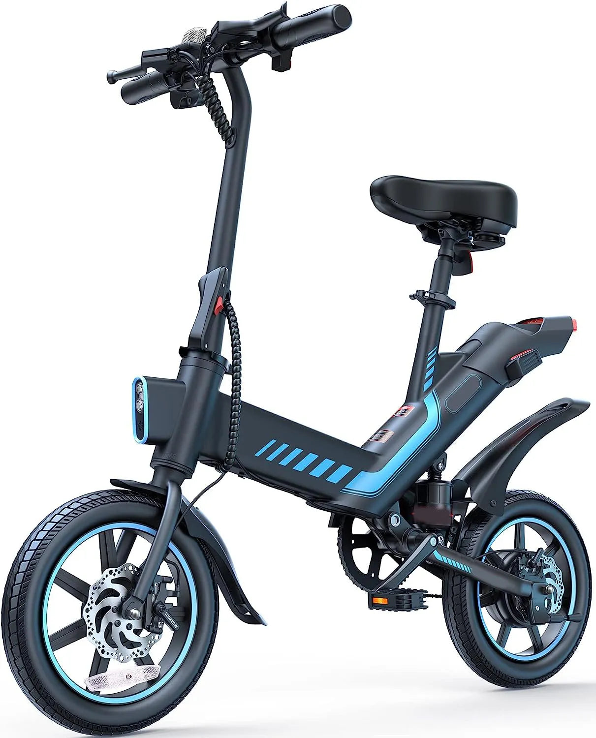 Electric Bike, Electric Bicycle with 18.5mph Electric Bikes for Adults Teens E Bike with Pedals, 14