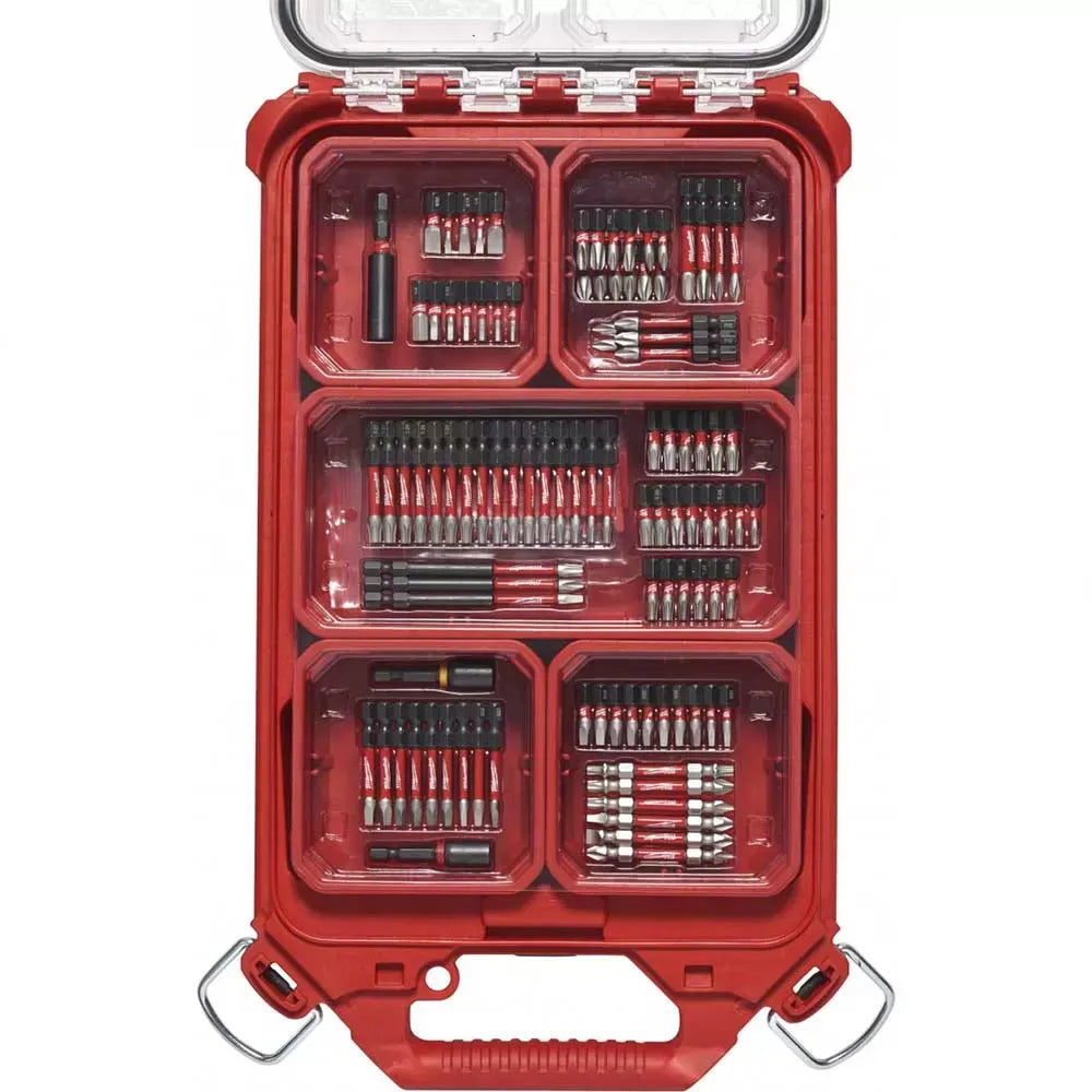 Milwaukee Pre-Sale 48-32-4082 PACKOUT Organizer SHOCKWAVE Driver Bit Packout Kit - 100 pc