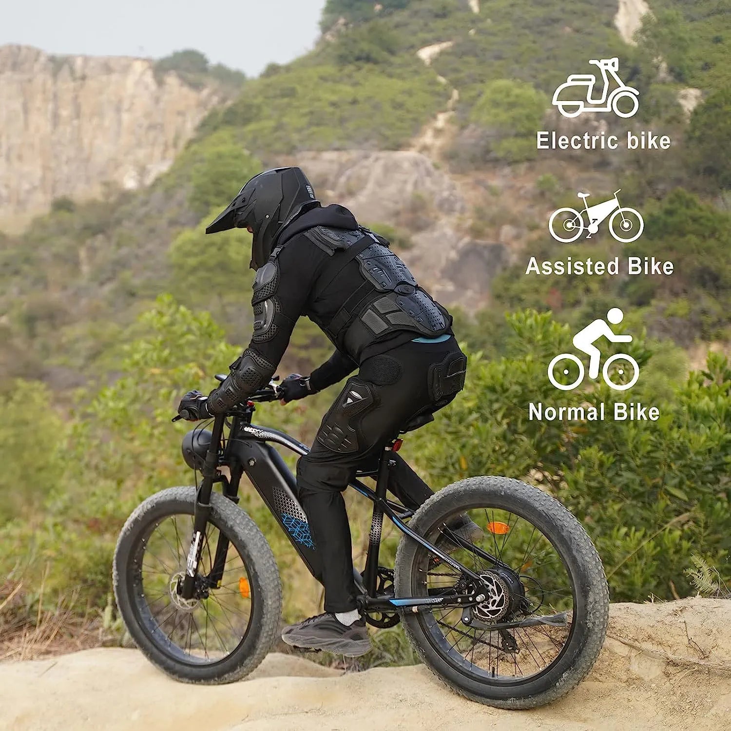 Electric Bike,750W Electric Bike for Adults BAFANG Motor 48V 15Ah Samsung Cell Battery Ebike, Fat Tire Electric Bicycles, 28MPH 35-80Miles Electric Mountain Bike, Shimano 7-Speed UL Certified