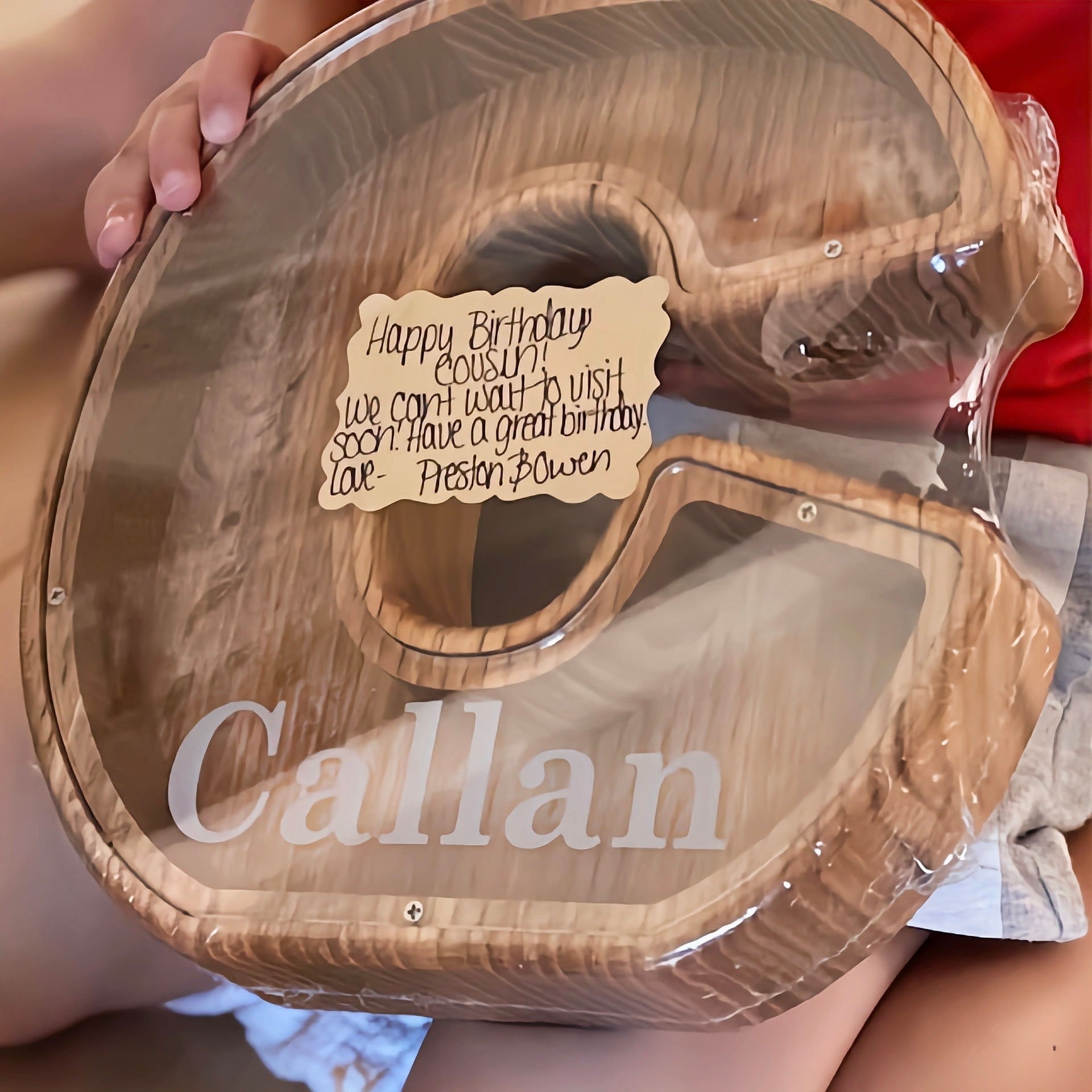 🎄Christmas fire sale💞Personalized Boy/Girl Piggy Bank - Wood Gift For Kids🎁