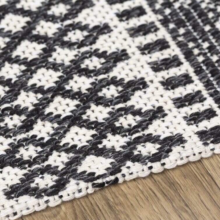 Capen Cotton Charcoal/Cream Rug