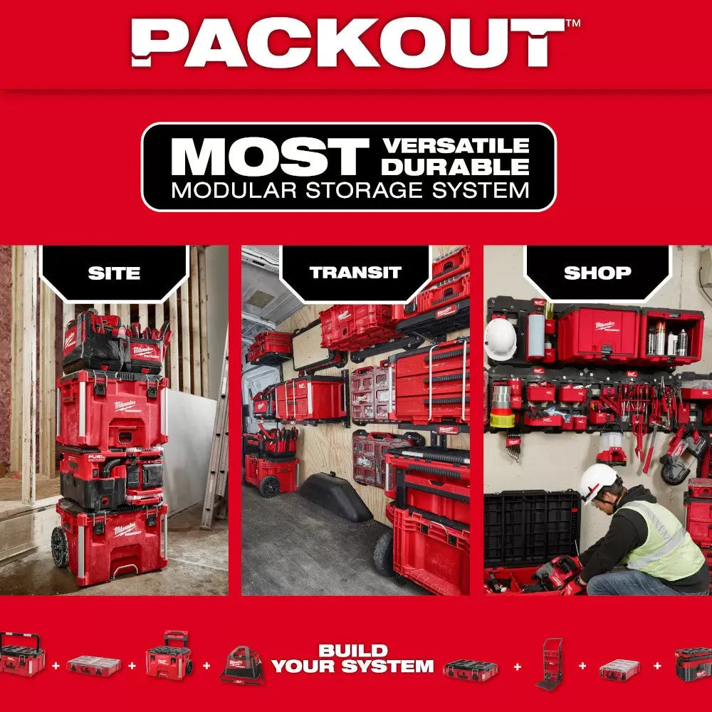 Milwaukee 48-22-8346 PACKOUT Magnetic Wall Mounted Rack
