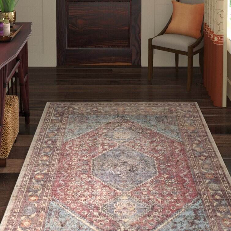 Mya Performance Red/Brown Rug