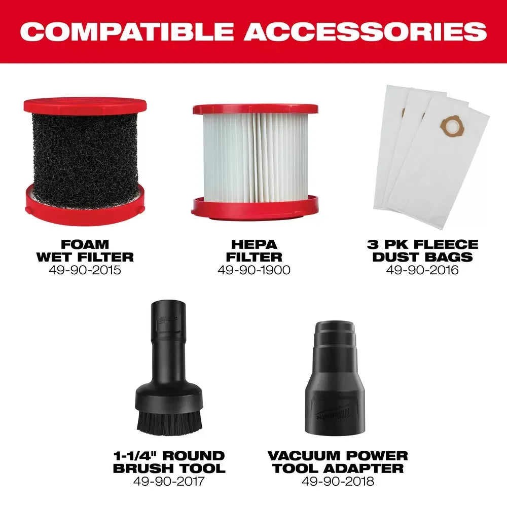 Milwaukee Pre-Sale 0970-20 M18 FUEL PACKOUT 2.5 Gallon Cordless Wet/Dry Vacuum -Bare Tool