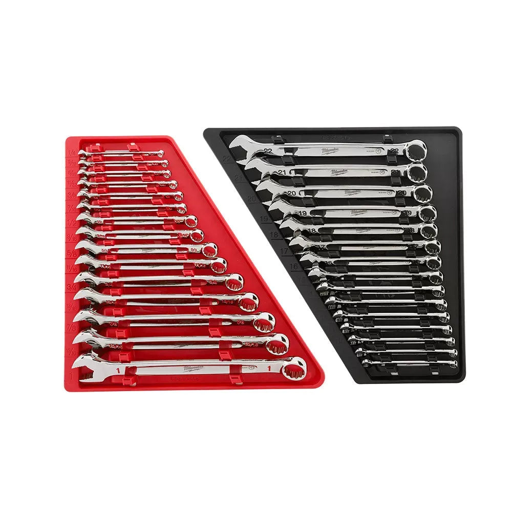 Milwaukee Pre-Sale 48-22-9415P Open-End Combination Wrench SAE / Metric Set - 30 PC