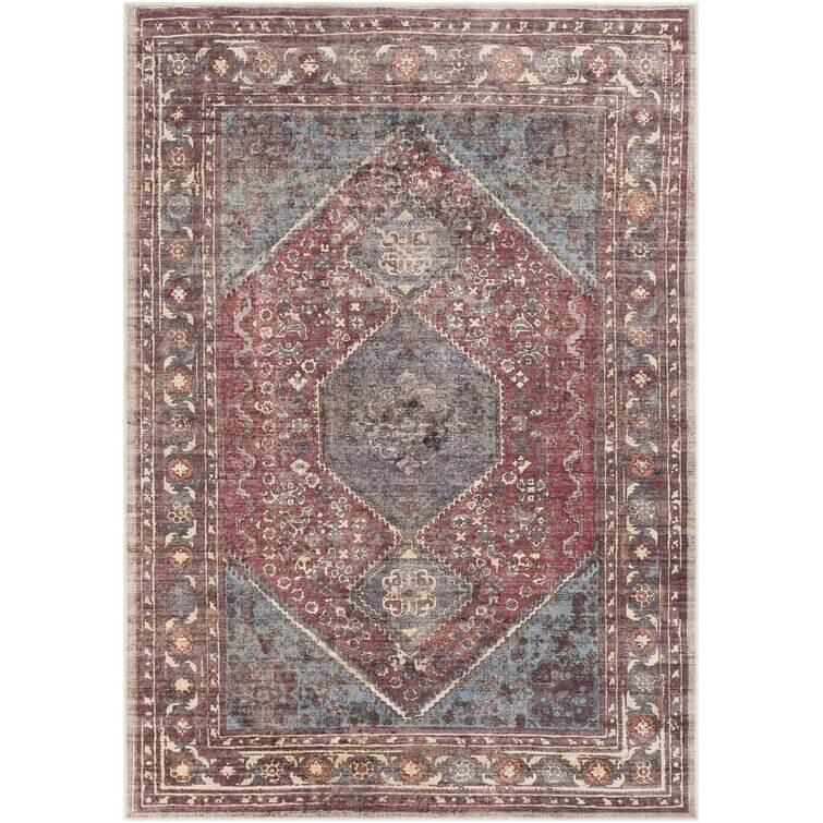 Mya Performance Red/Brown Rug