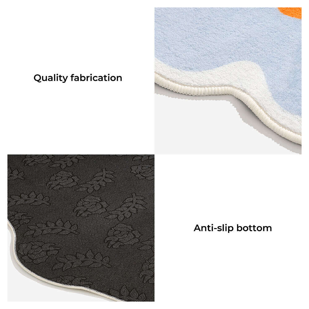 Flower Rug Tufted Pet Mat Pet Rug